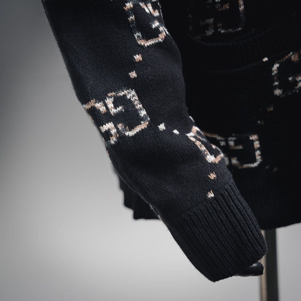 Guc 25fw jacquard cardigan