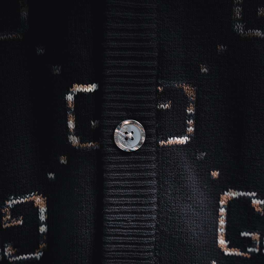 Guc 25fw jacquard cardigan