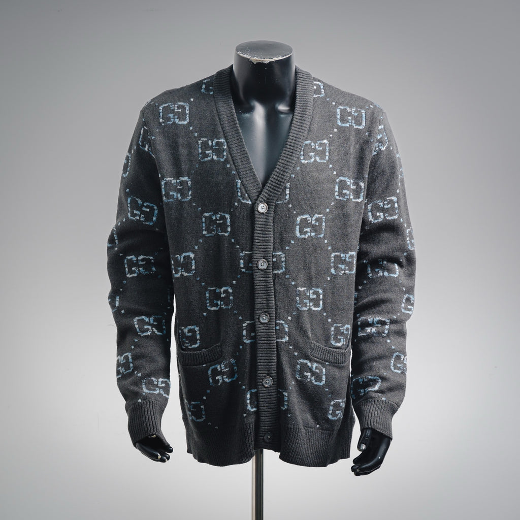 Guc 25fw jacquard cardigan