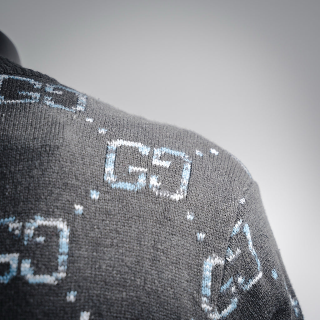 Guc 25fw jacquard cardigan