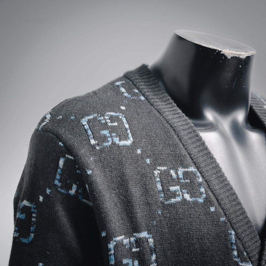 Guc 25fw jacquard cardigan