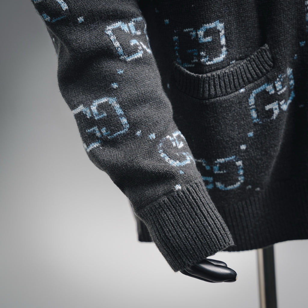 Guc 25fw jacquard cardigan