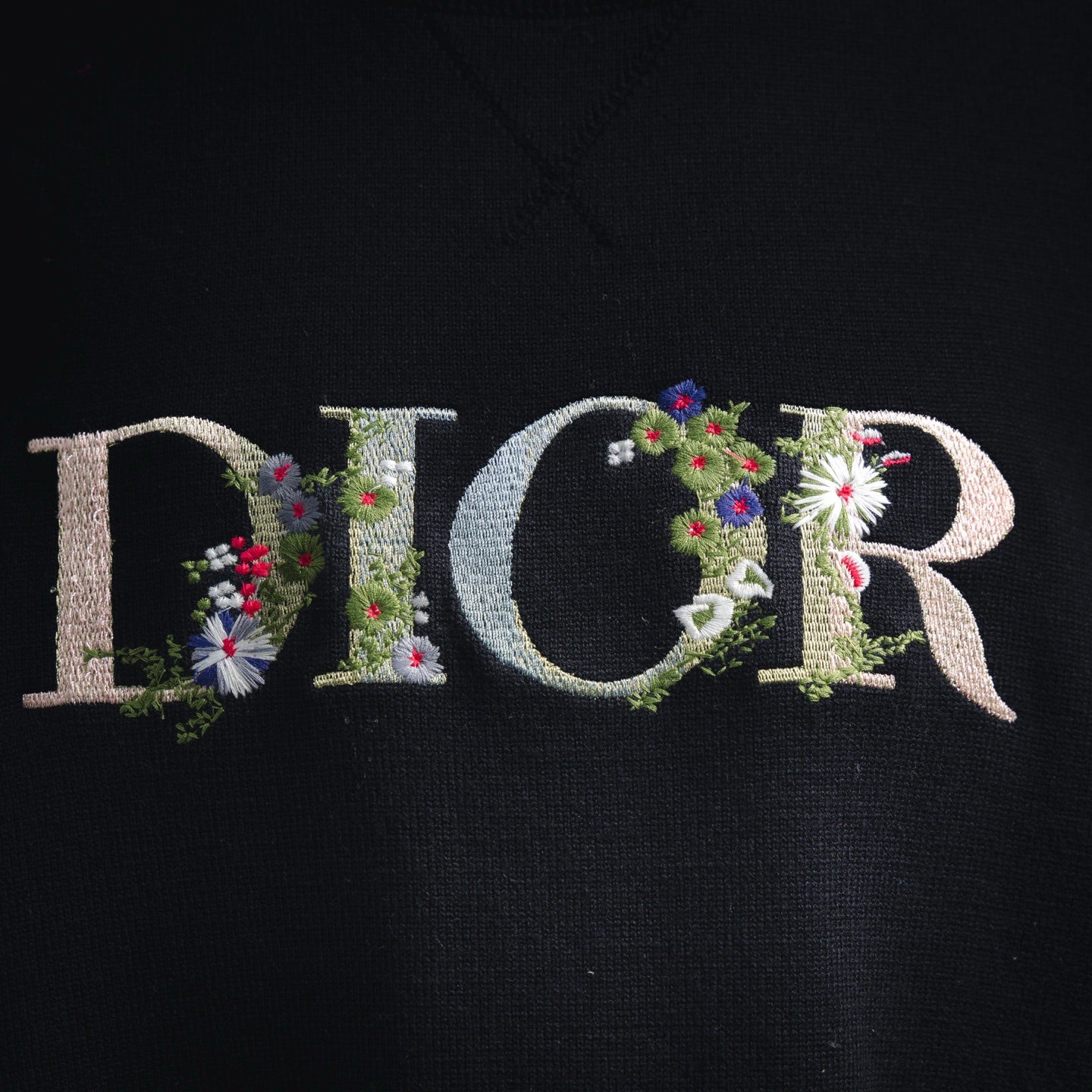 CD 25fw embroidered sweater