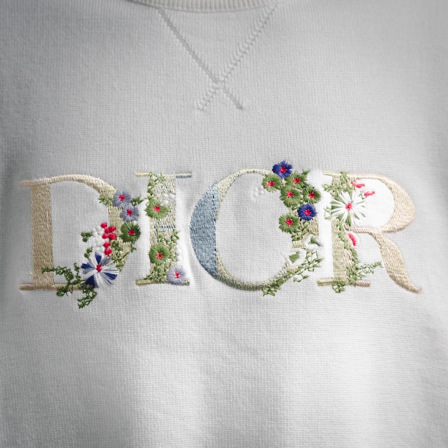 CD 25fw embroidered sweater