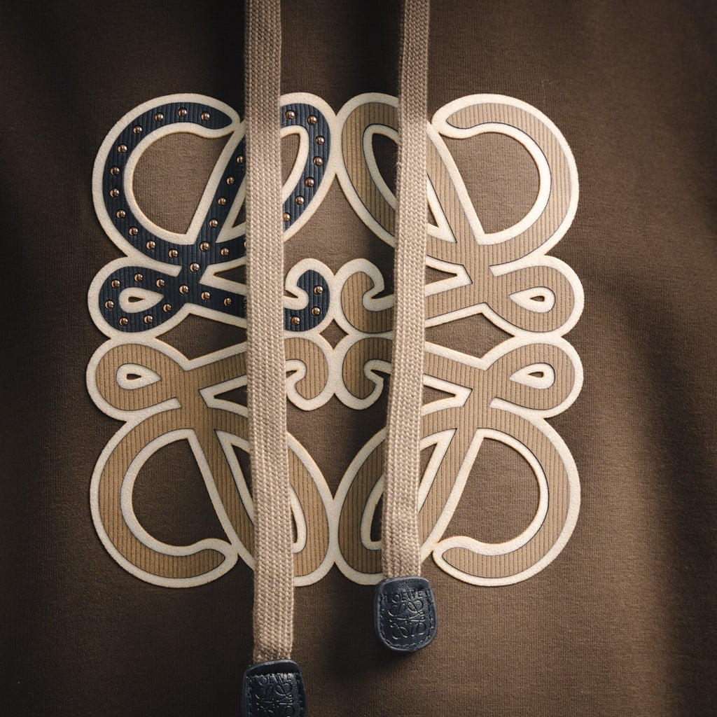 Loe 25fw printed hoodie