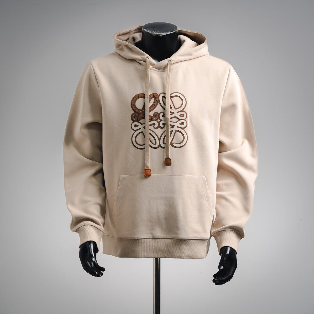 Loe 25fw printed hoodie