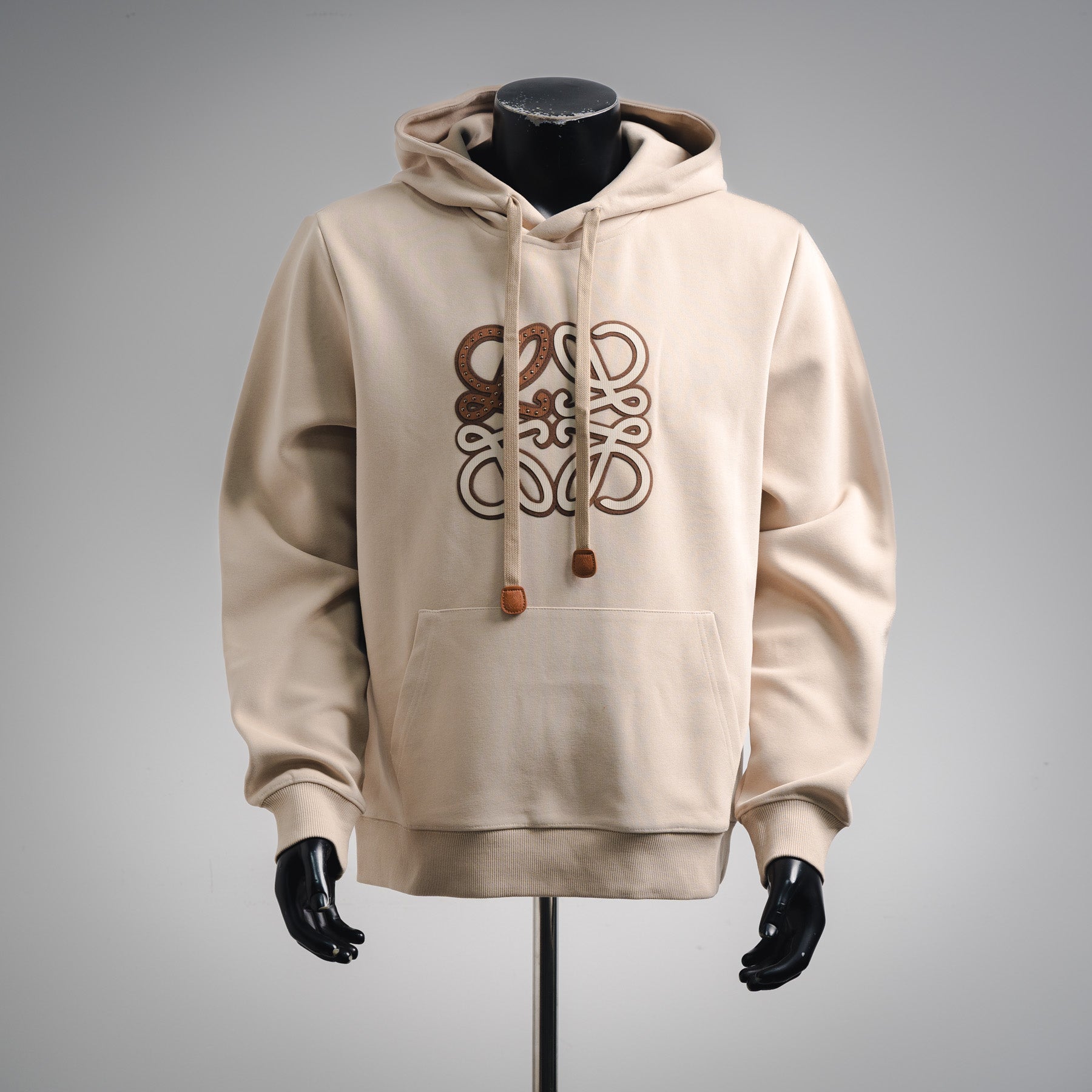 Loe 25fw printed hoodie