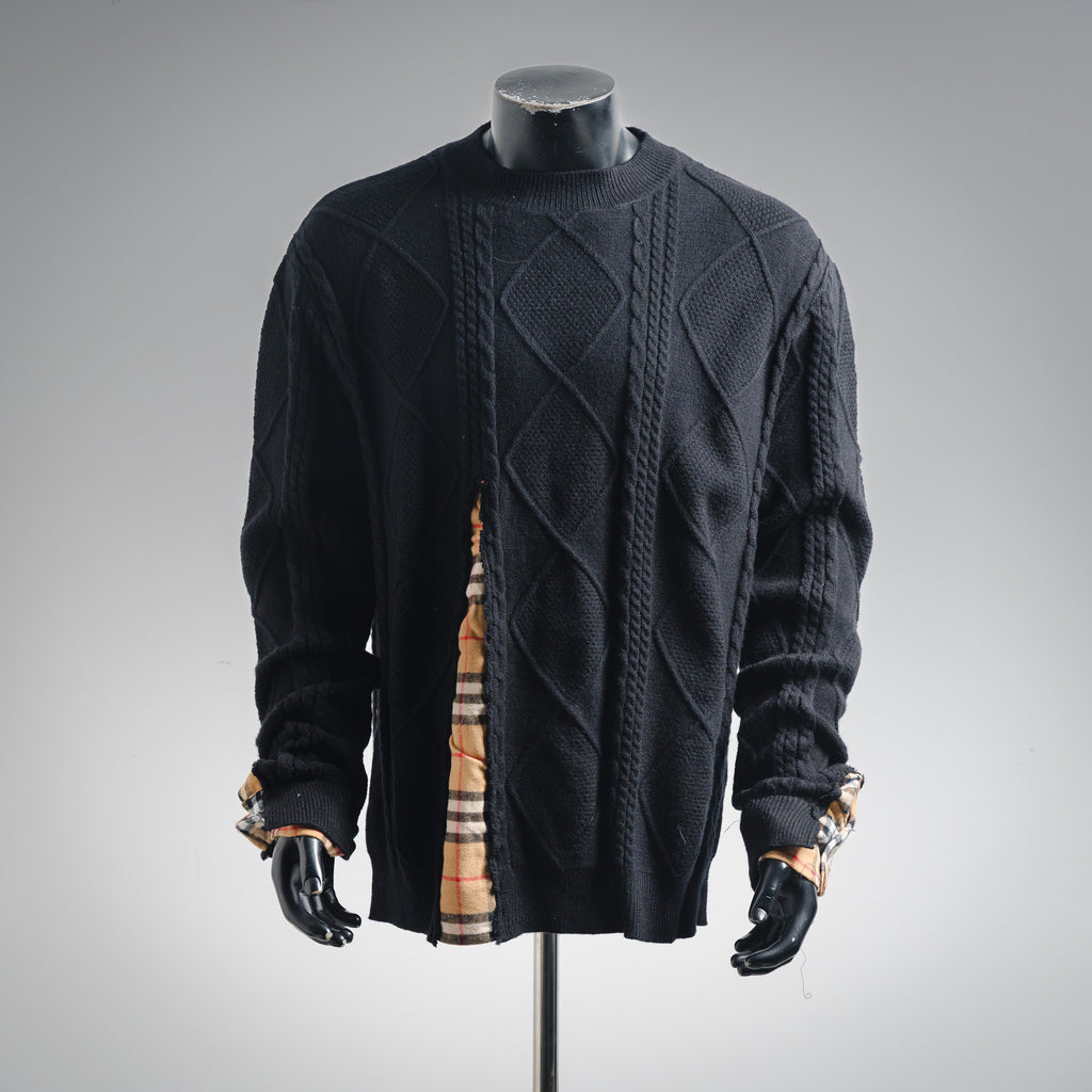 Burbery 25fw splicing sweater