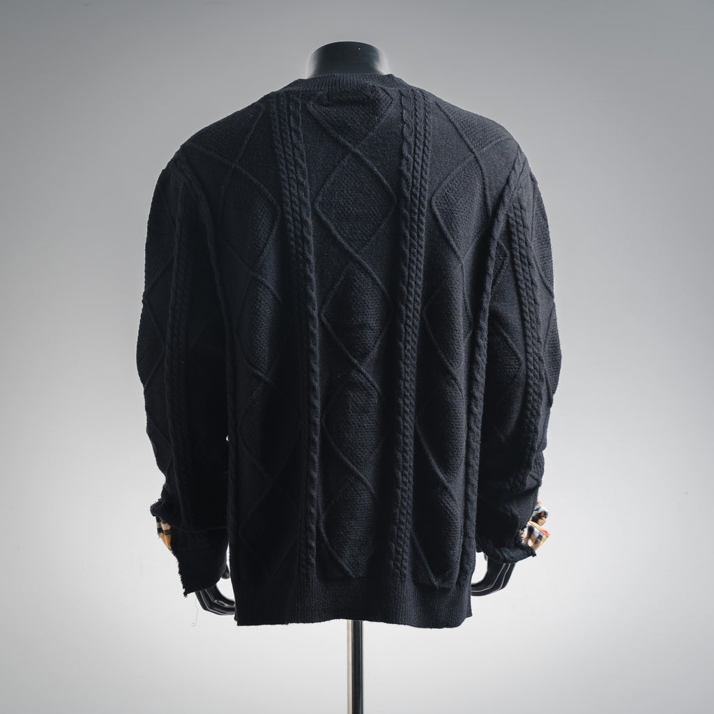 Burbery 25fw splicing sweater