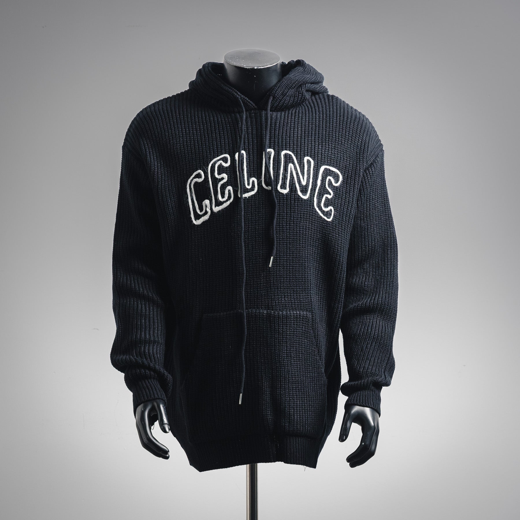 Cel 25fw knitted hoodie