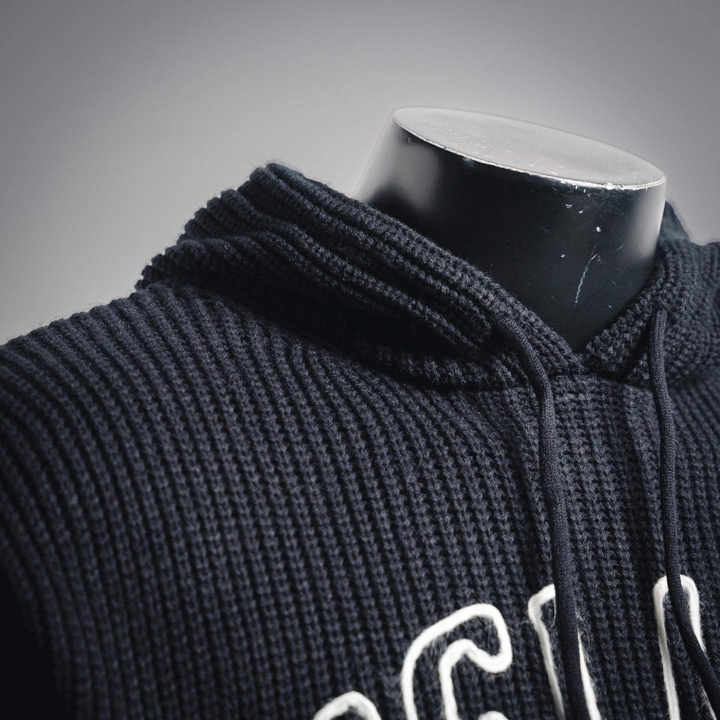 Cel 25fw knitted hoodie