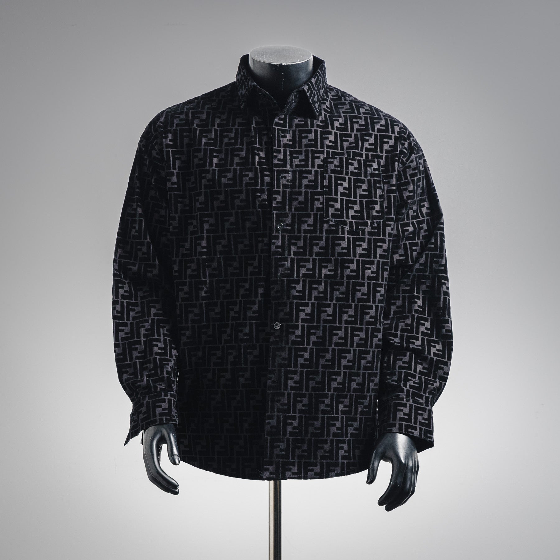 Fend 25fw printed shirt