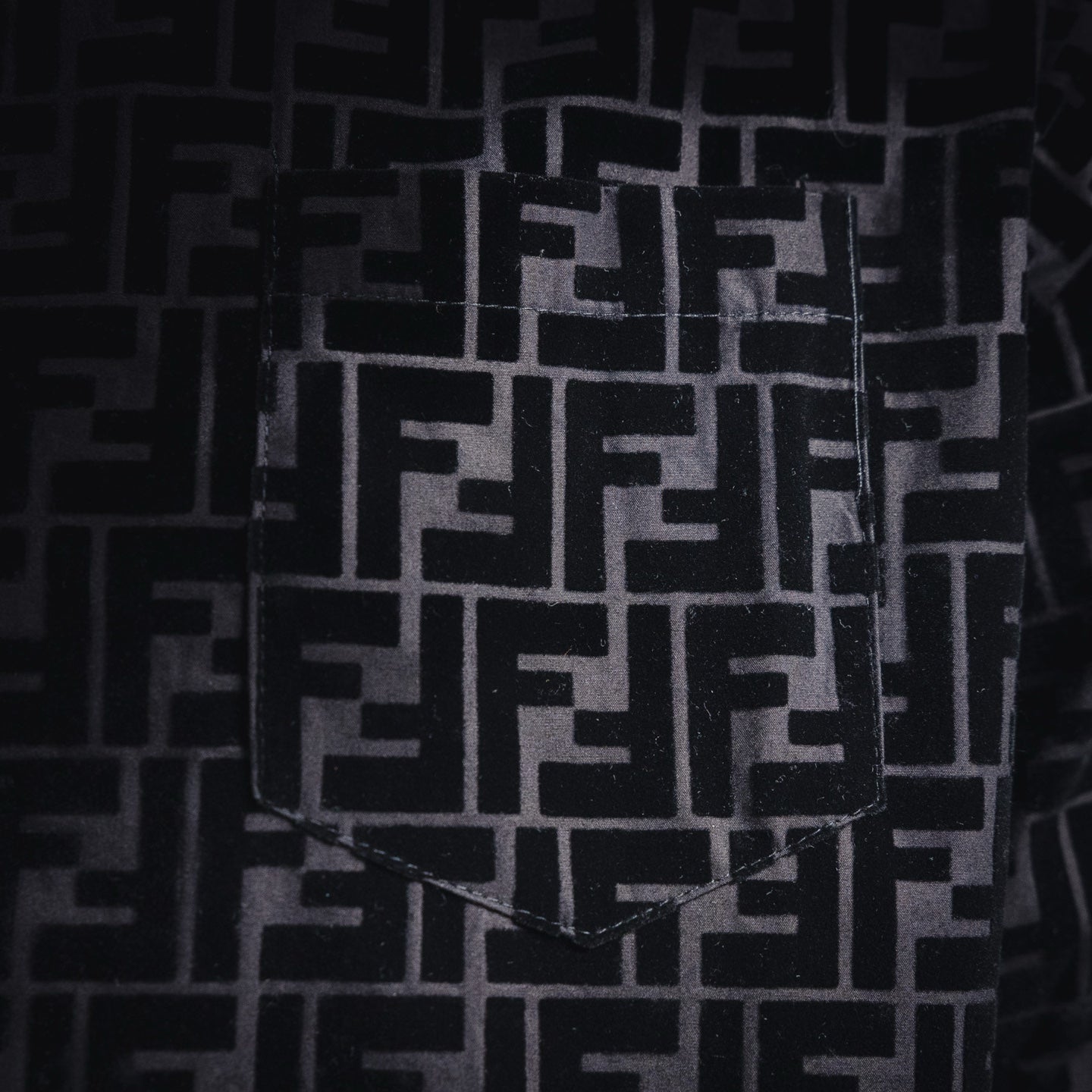 Fend 25fw printed shirt