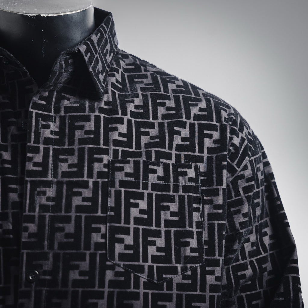 Fend 25fw printed shirt