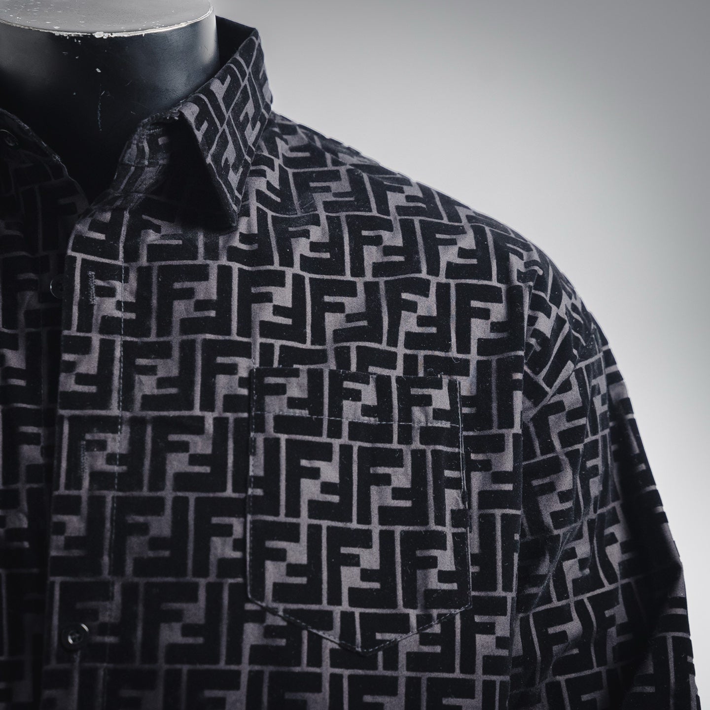 Fend 25fw printed shirt