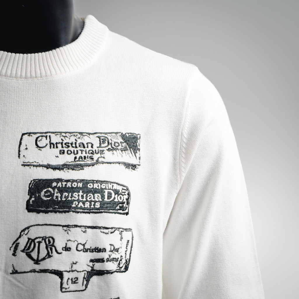 CD 25fw embroidered sweater