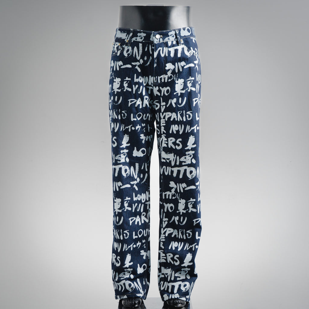 Louis 25fw printed jeans