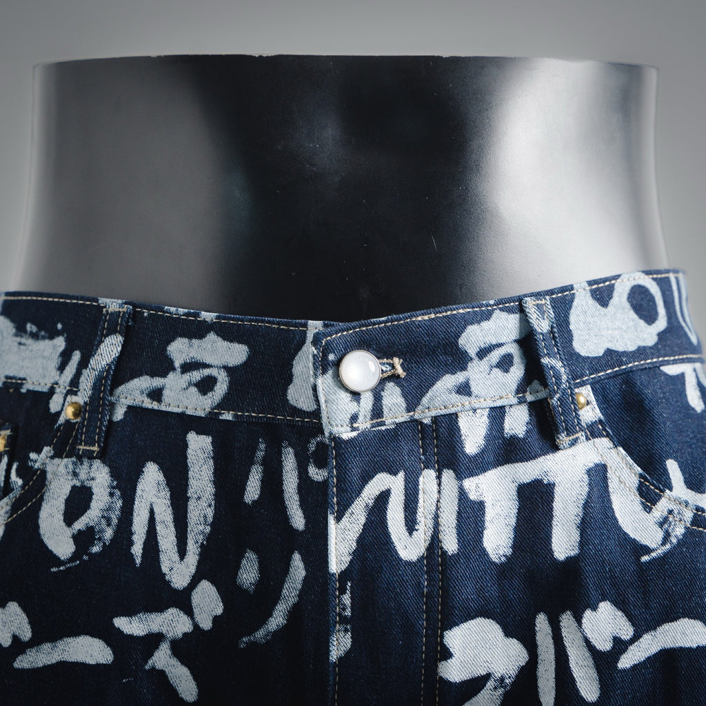 Louis 25fw printed jeans