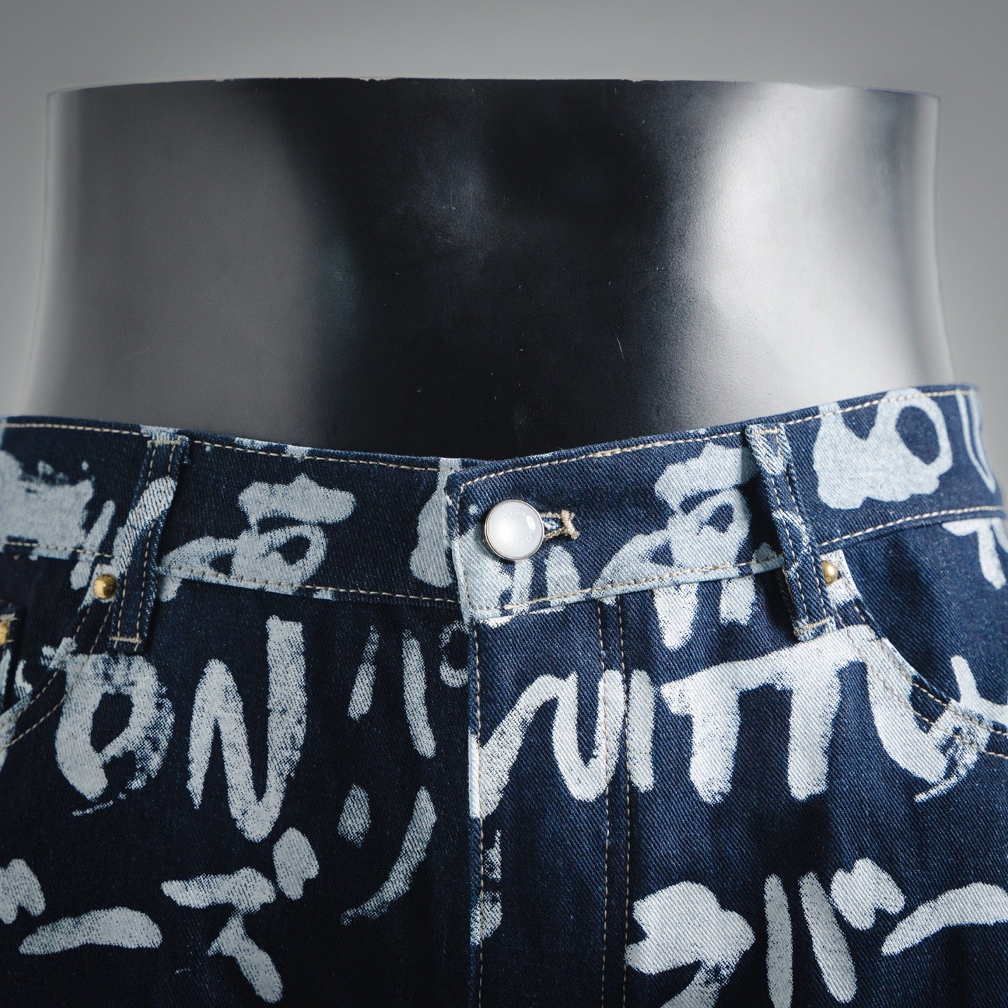 Louis 25fw printed jeans