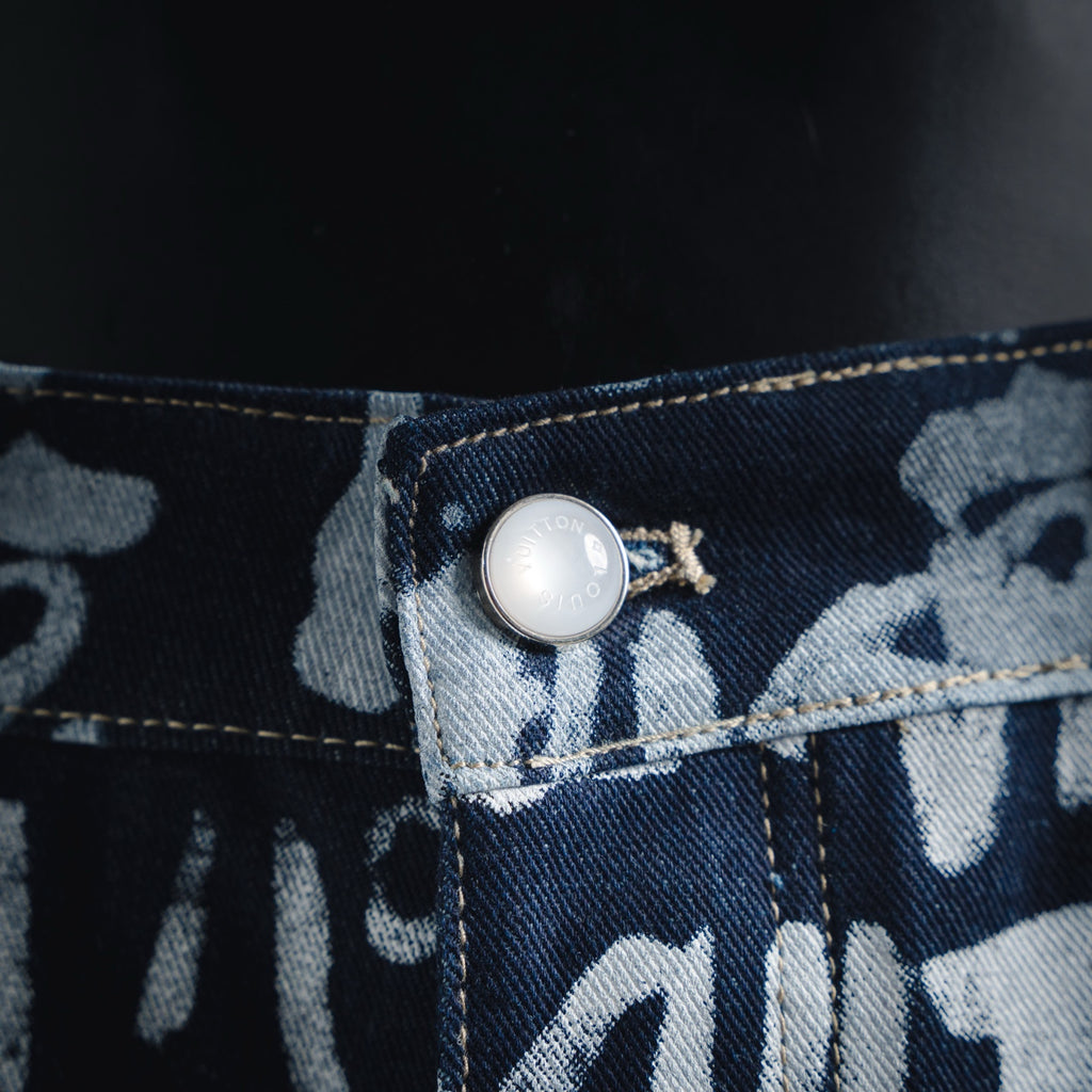 Louis 25fw printed jeans