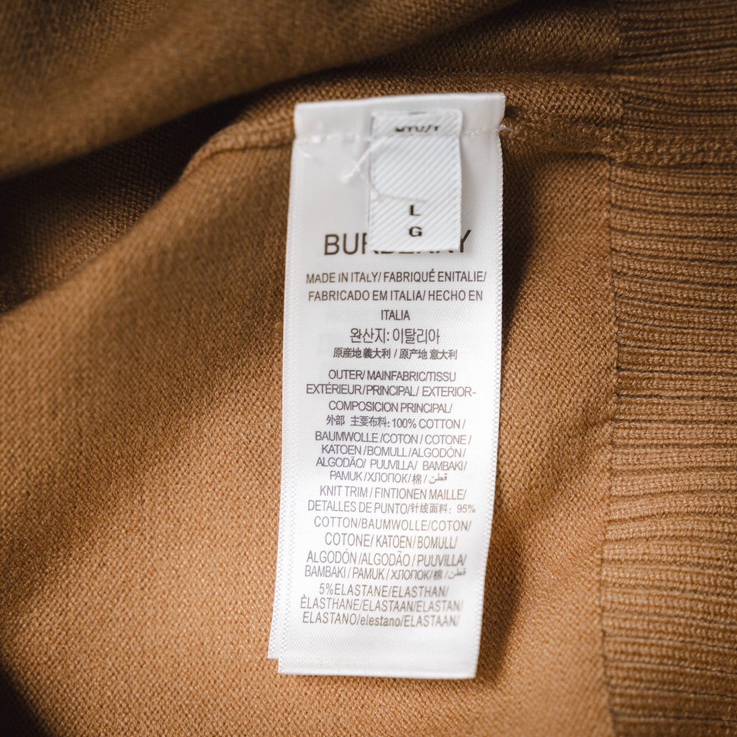 Burbery 25fw splicing sweater