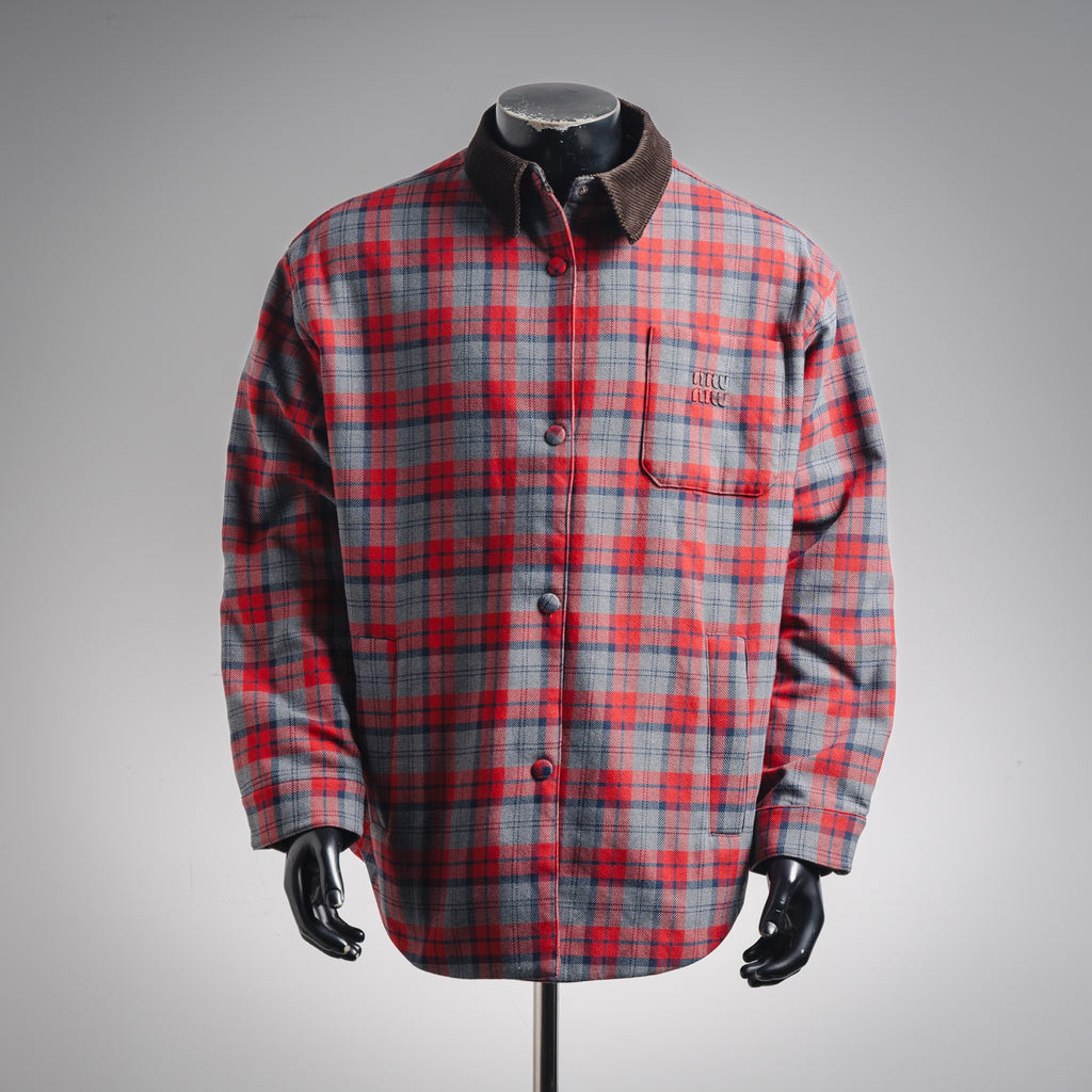 Miu 25fw plaid jacket