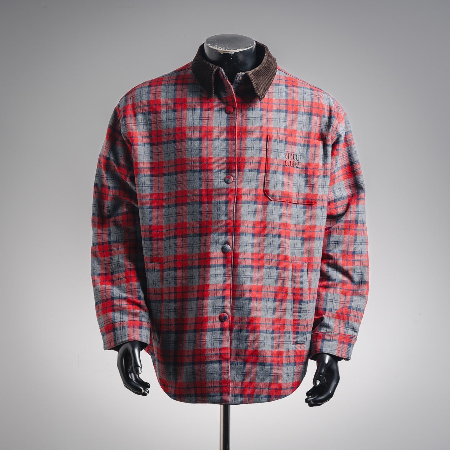 Miu 25fw plaid jacket