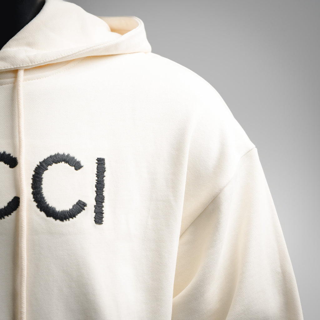 Guc 25fw embroidered hoodie