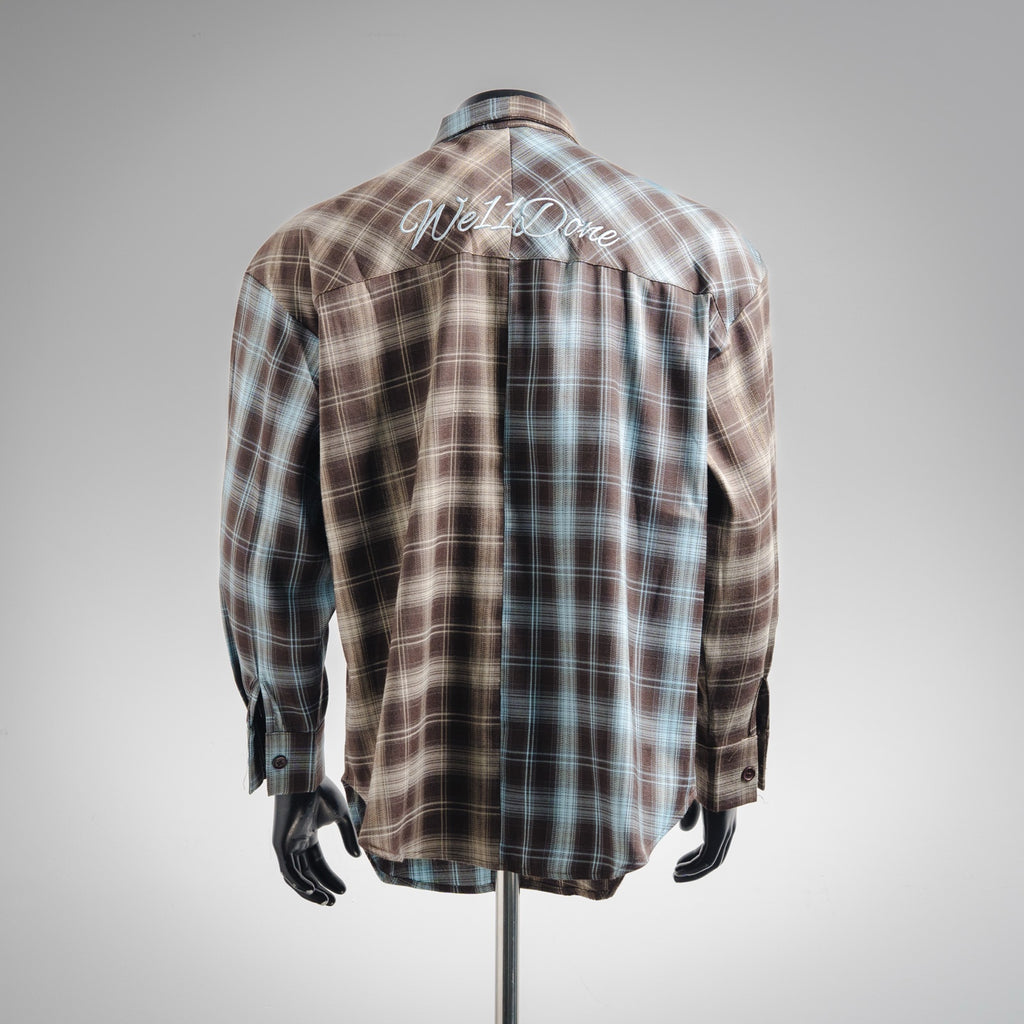Well 25fw plaid shirt