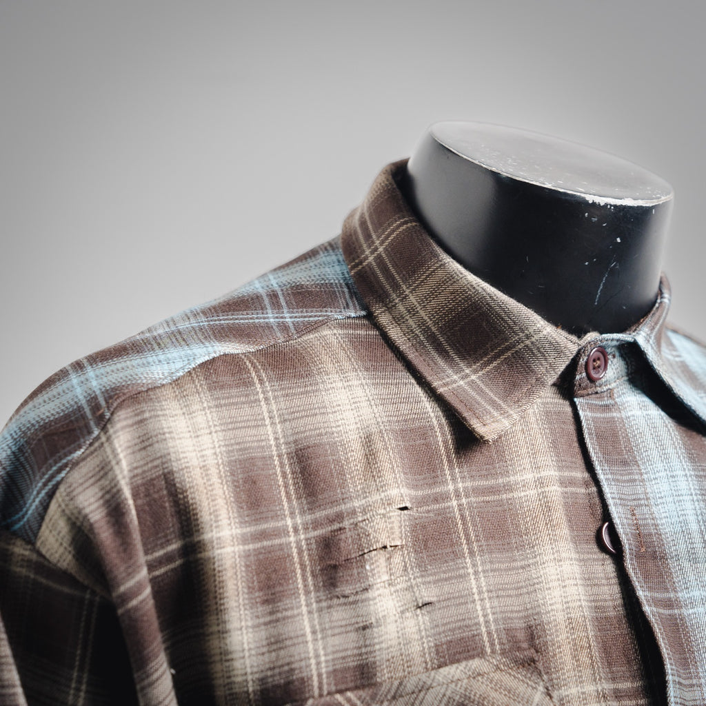 Well 25fw plaid shirt