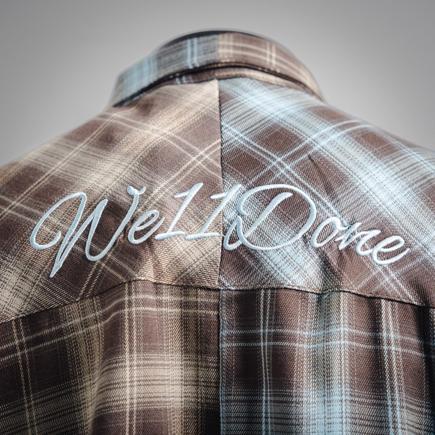 Well 25fw plaid shirt