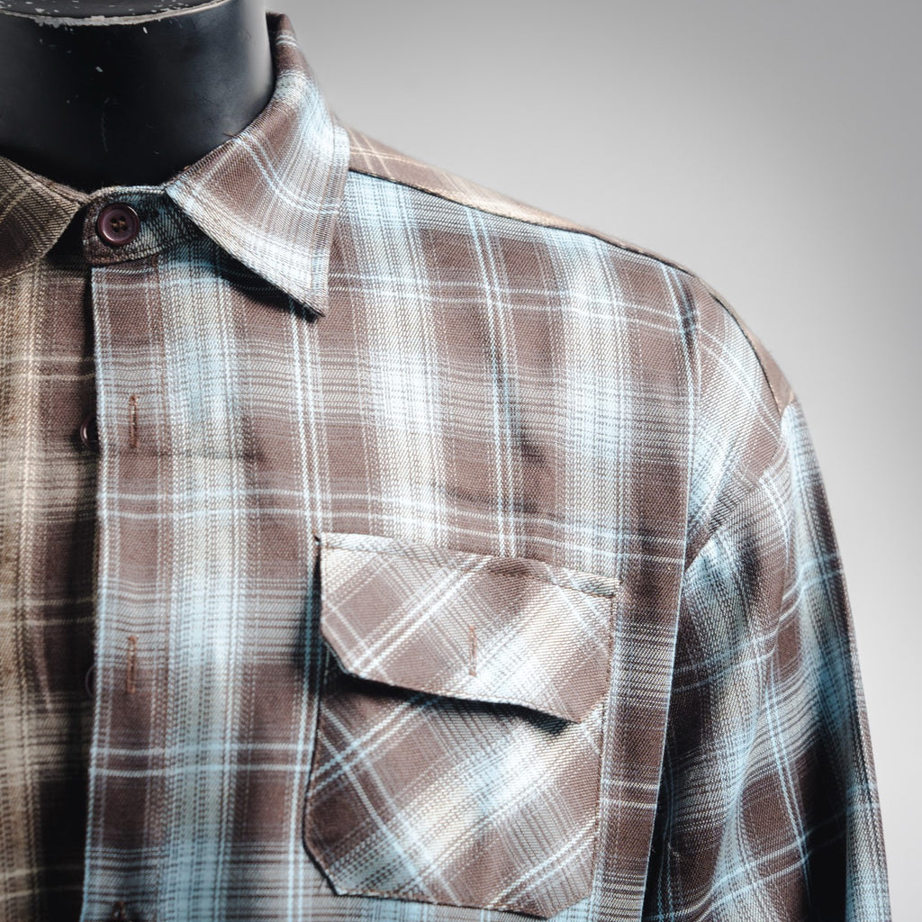 Well 25fw plaid shirt