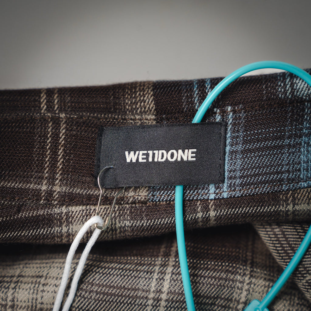 Well 25fw plaid shirt