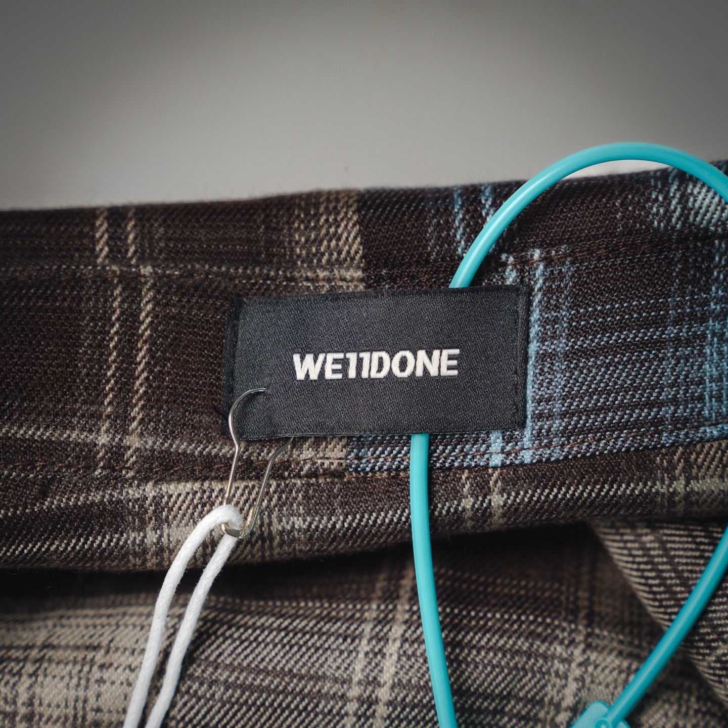 Well 25fw plaid shirt