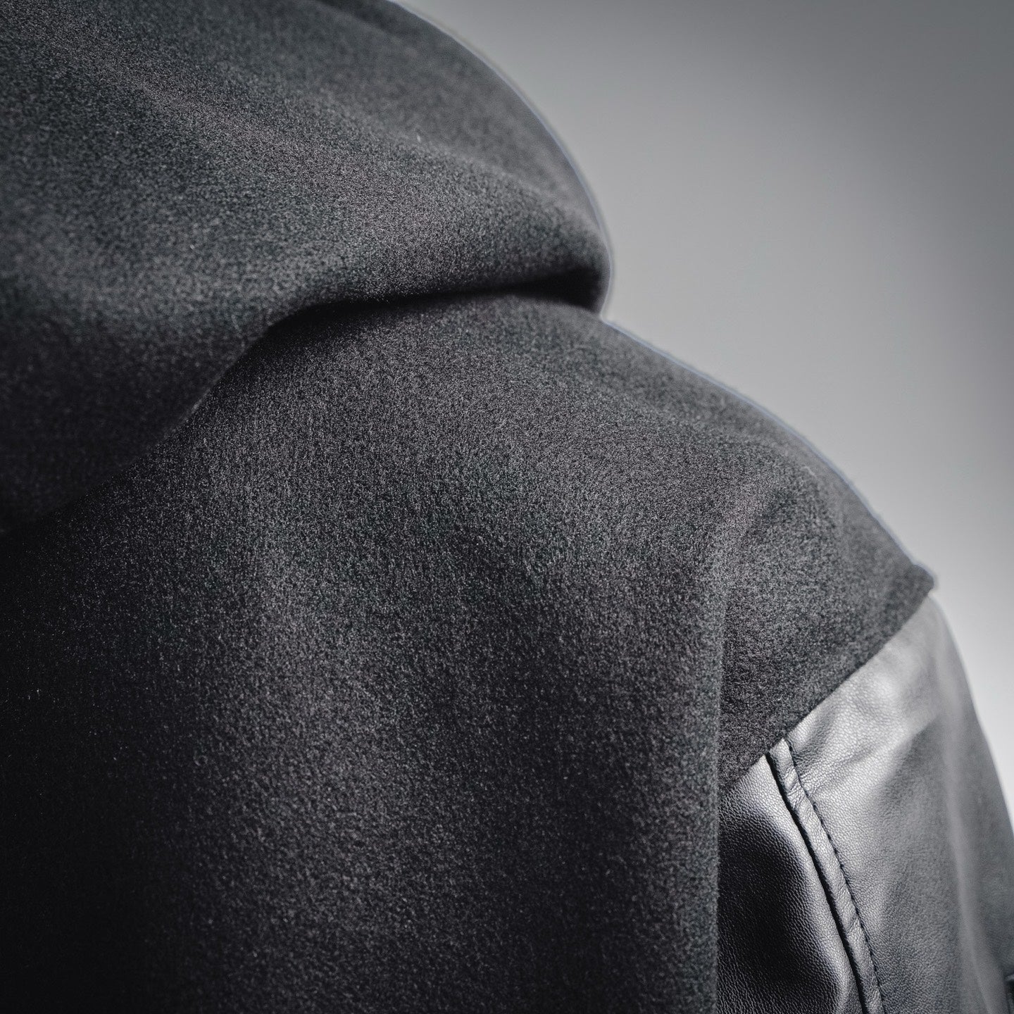 Given 25fw splicing jacket