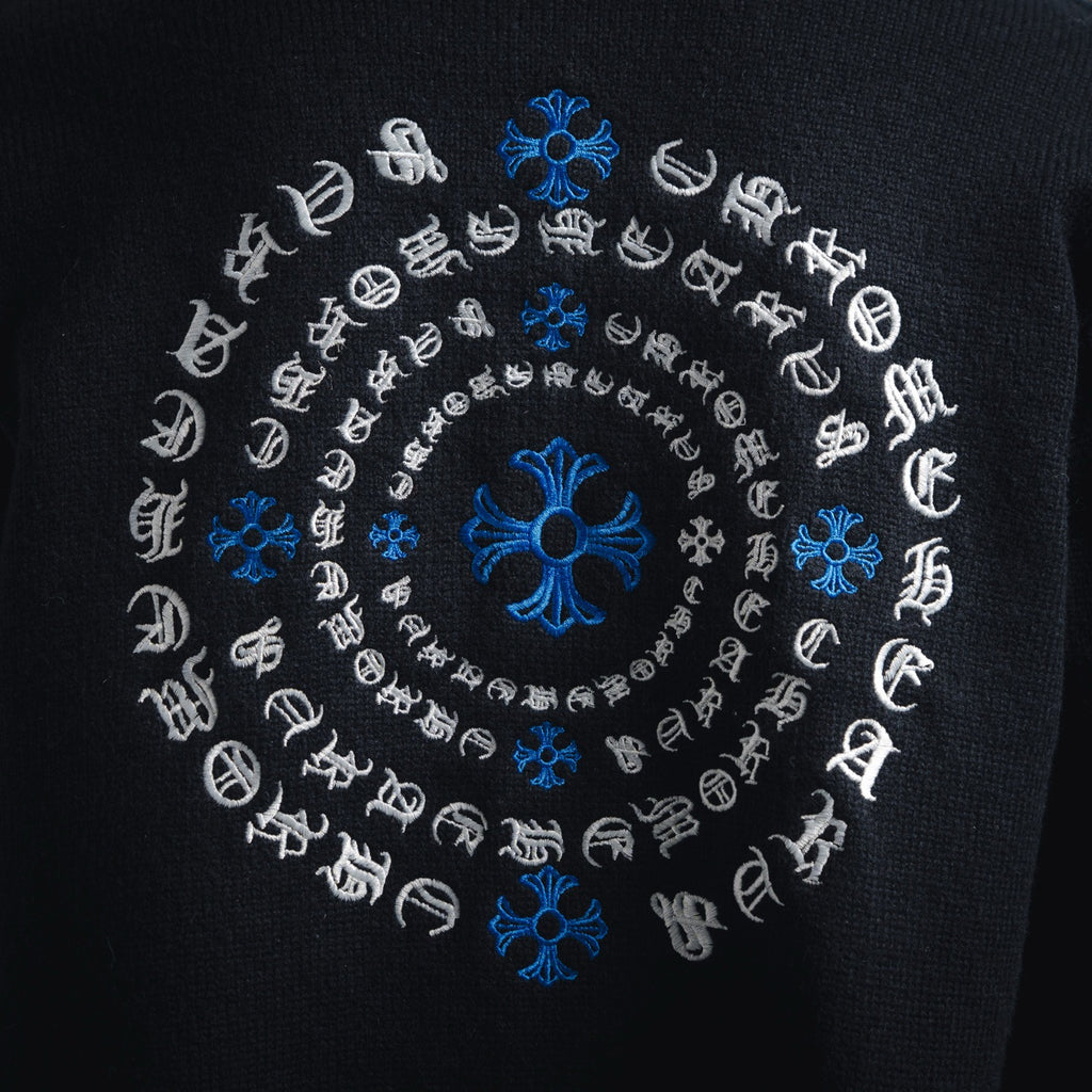 Chrome 25fw embroidered sweater