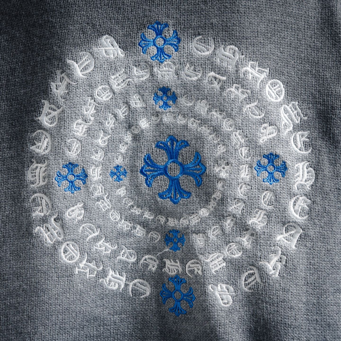 Chrome 25fw embroidered sweater