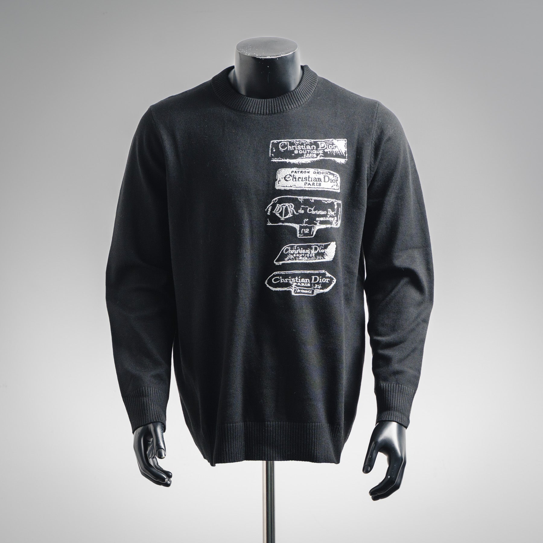 CD 25fw embroidered sweater