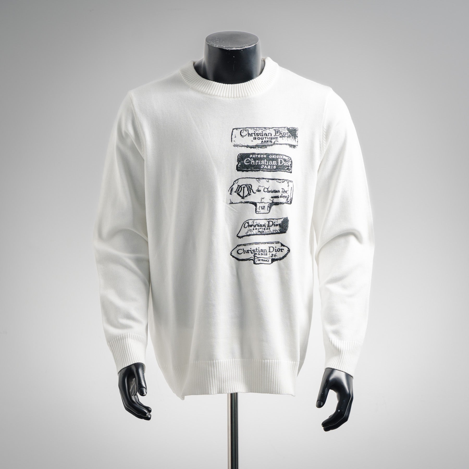 CD 25fw embroidered sweater