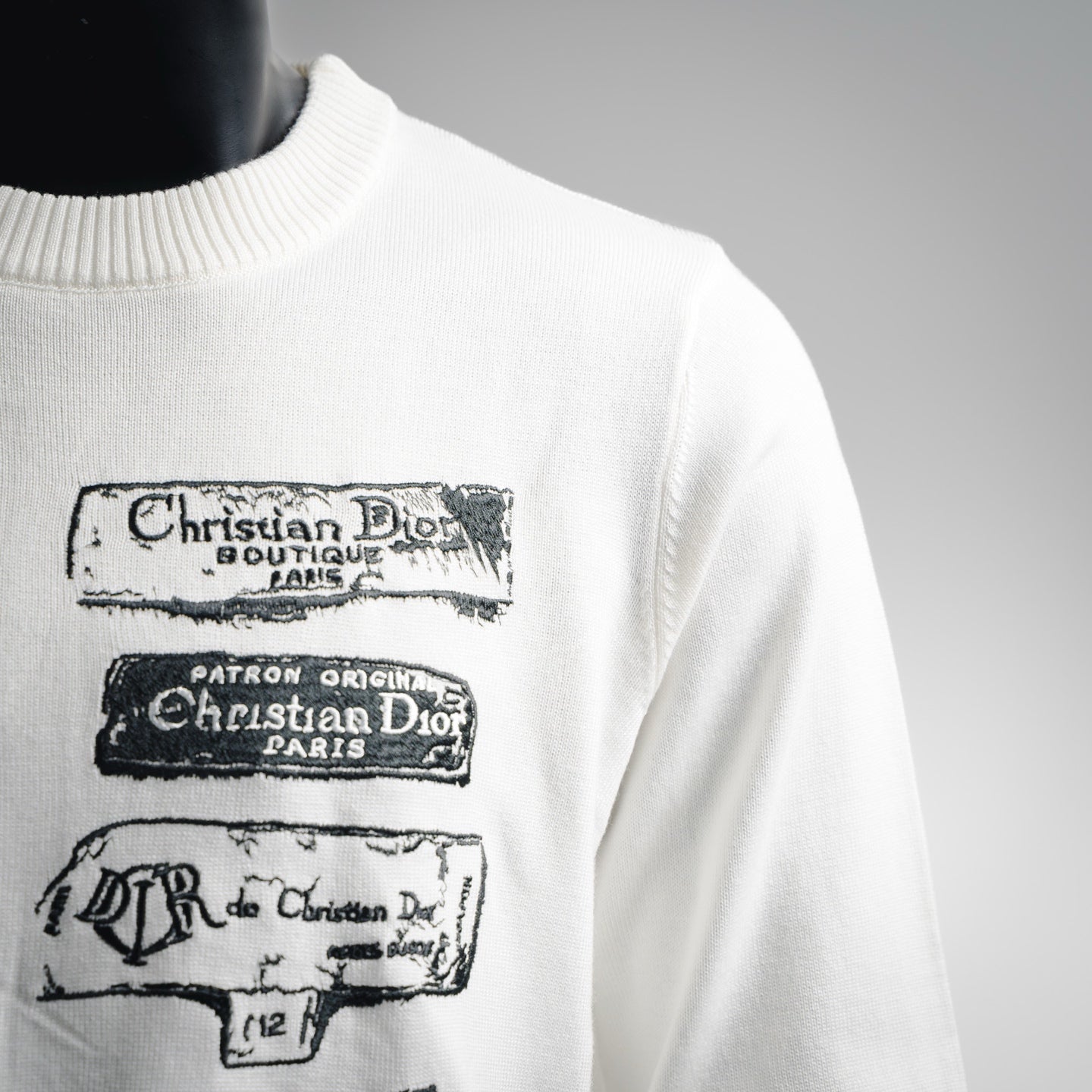 CD 25fw embroidered sweater