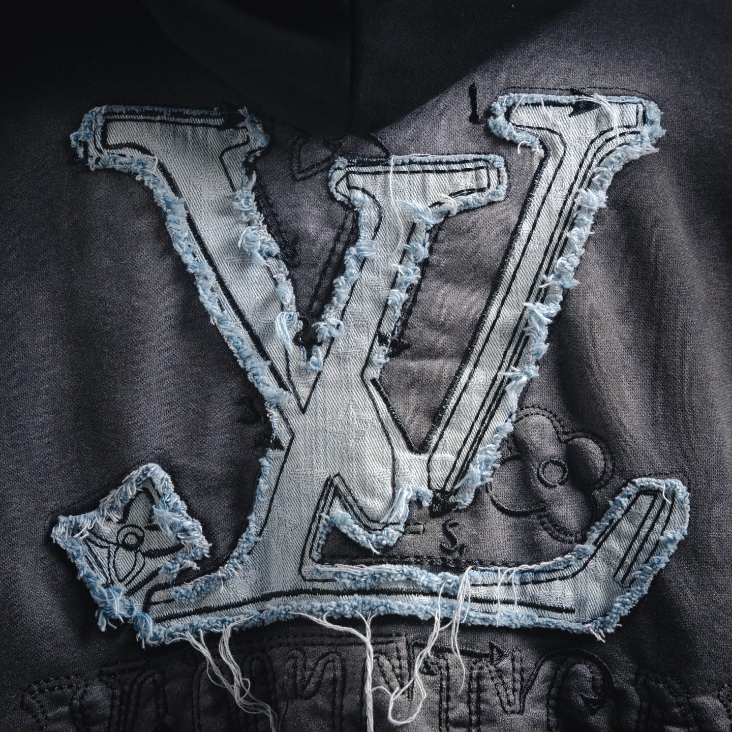 Louis 25fw embroidered hoodie