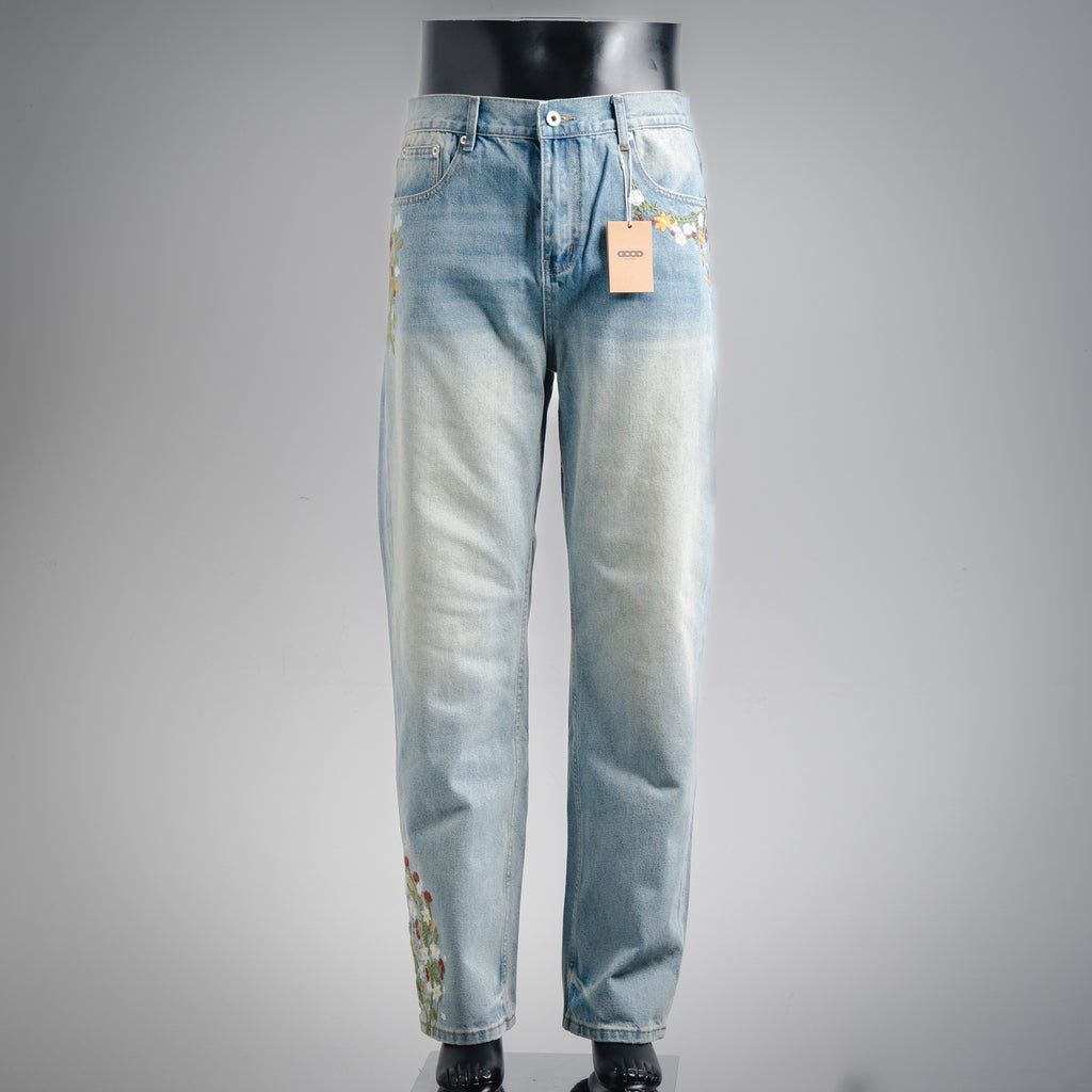 Goodbea 25fw embroidered jeans