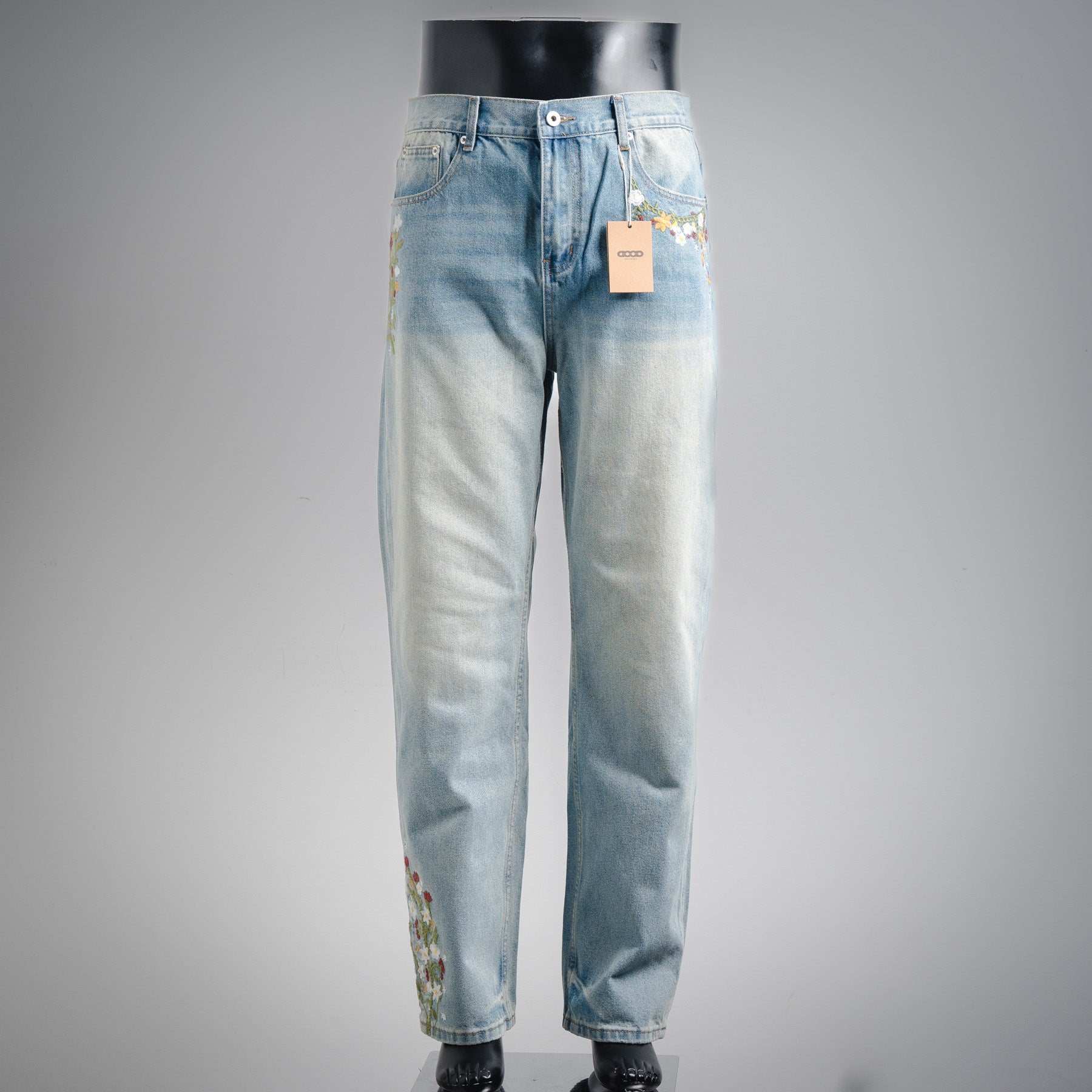 Goodbea 25fw embroidered jeans