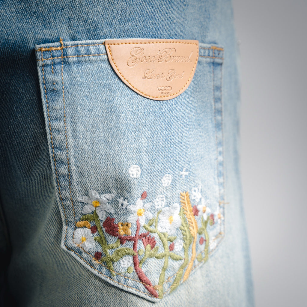 Goodbea 25fw embroidered jeans