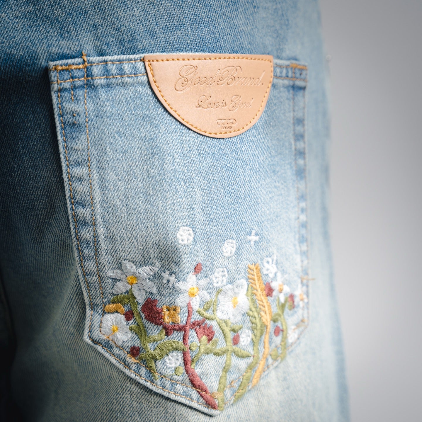Goodbea 25fw embroidered jeans