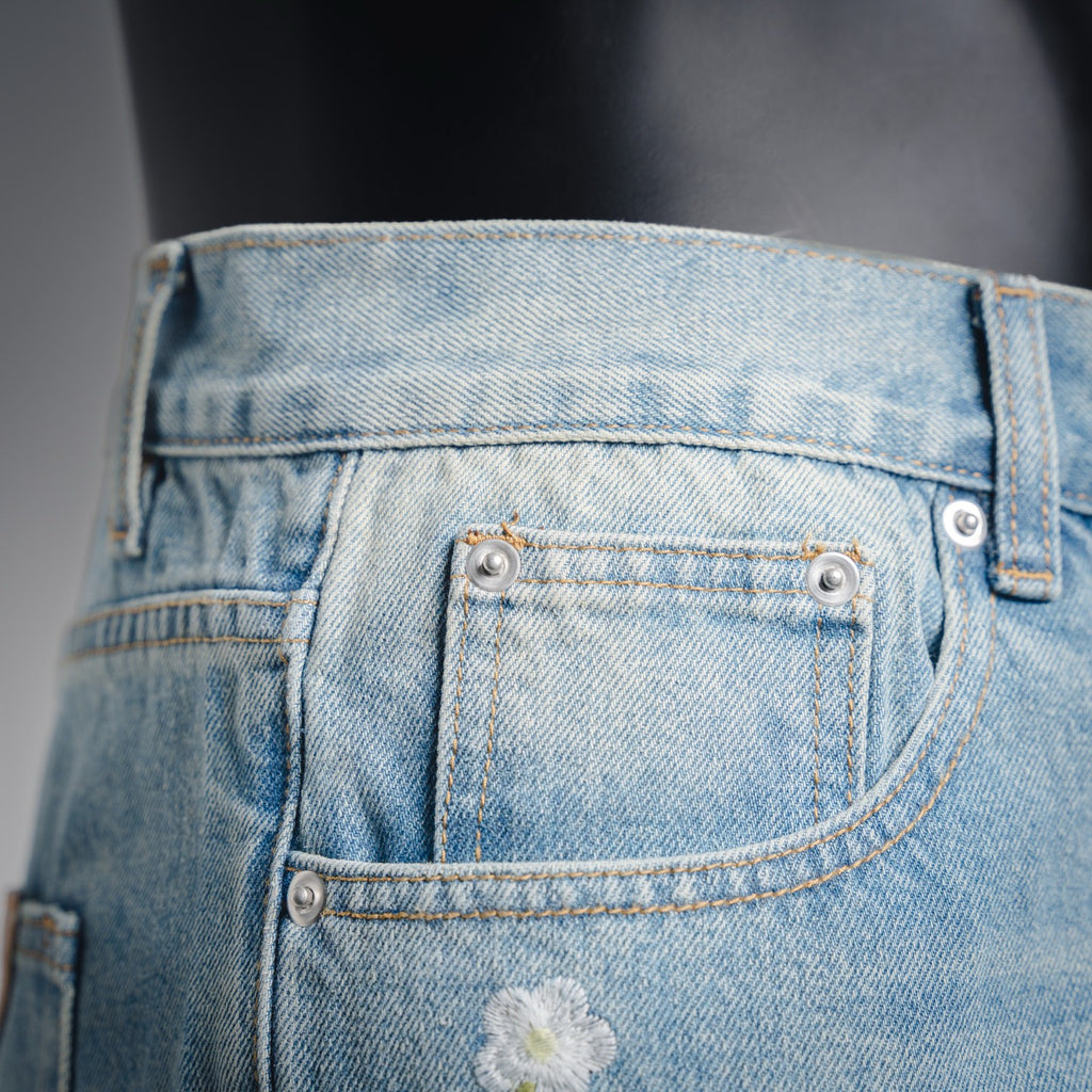 Goodbea 25fw embroidered jeans