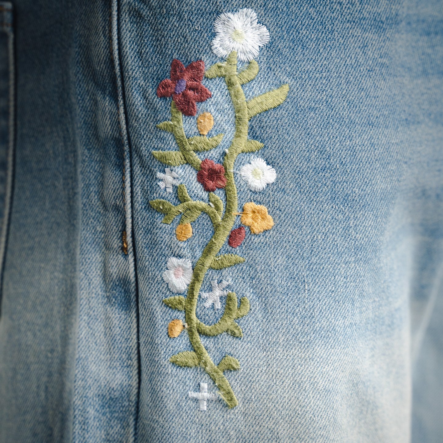 Goodbea 25fw embroidered jeans