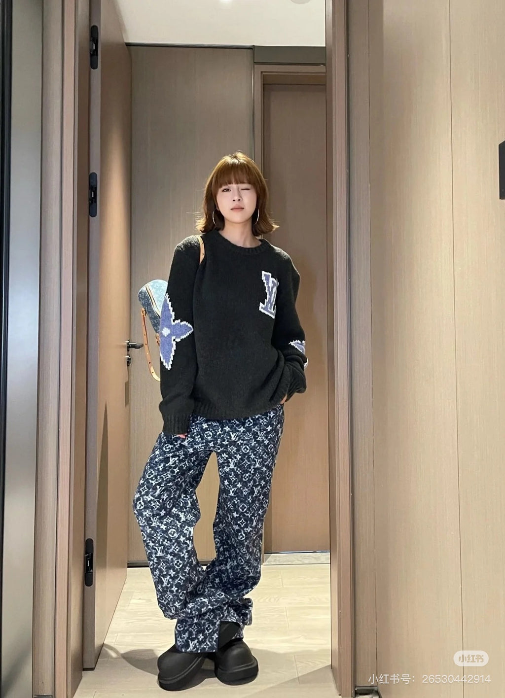 Louis jacquard sweater