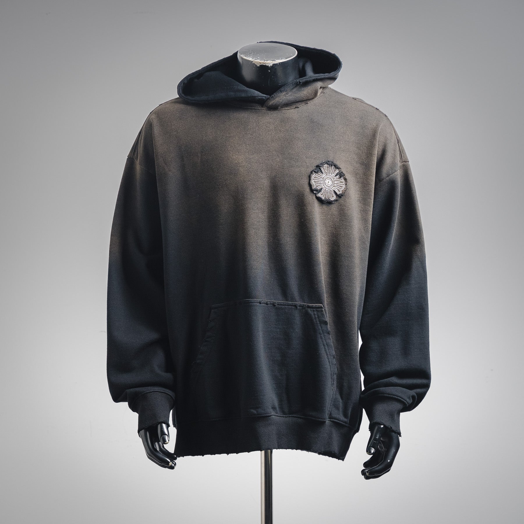 Chrome 25fw embroidered hoodie