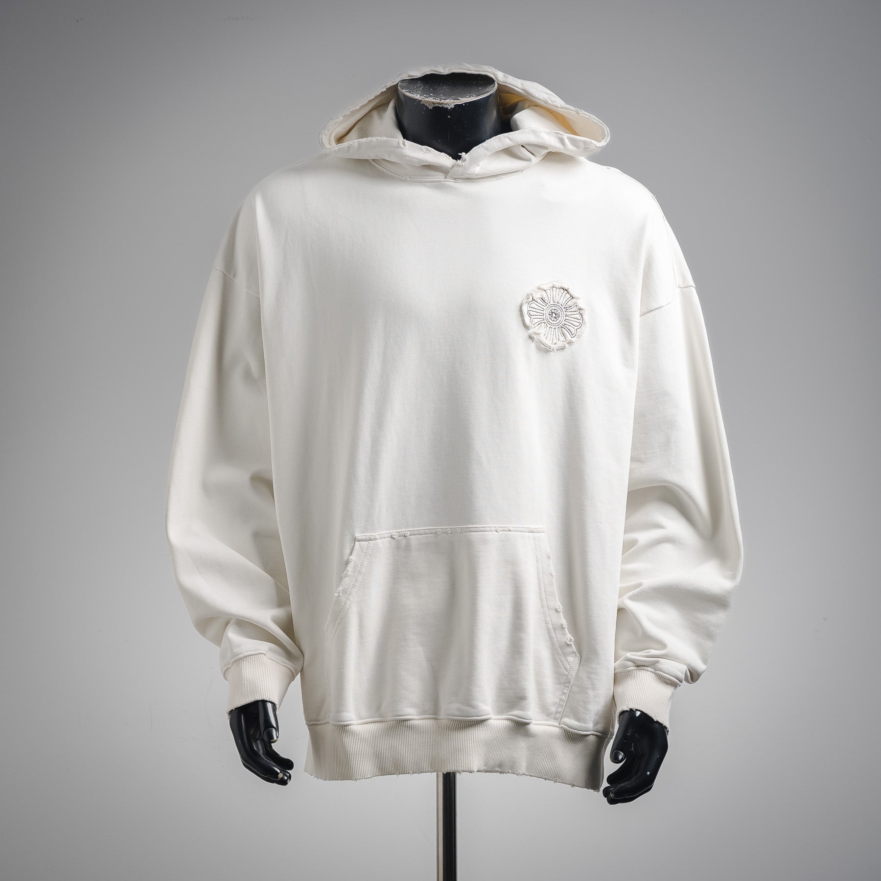 Chrome 25fw embroidered hoodie